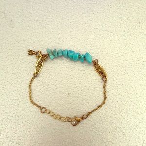 Turquoise beaded bracelet